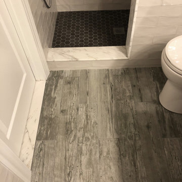 Shower with Knee Wall