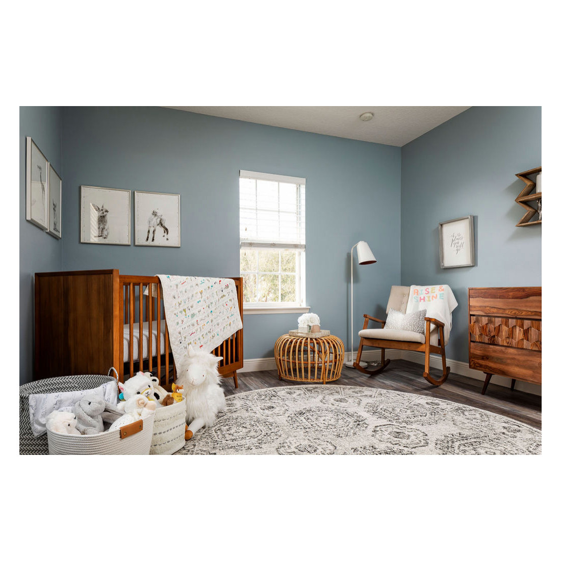 Mid-Mod + Boho Nursery