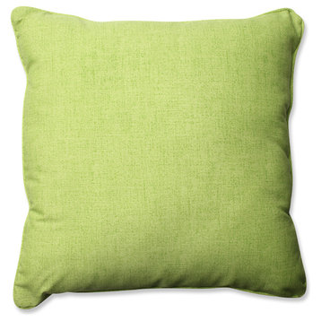 Outdoor/Indoor Baja Linen Lime 25" Floor Pillow