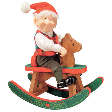 Zim's The Elves Themselves, Malcolm with Rocking Horse