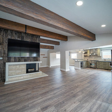 Living Rooms with Faux Wood Beams