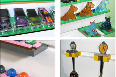 Display Your Children's Collection of Hot Wheels, Marbles, Figures, Trading Card