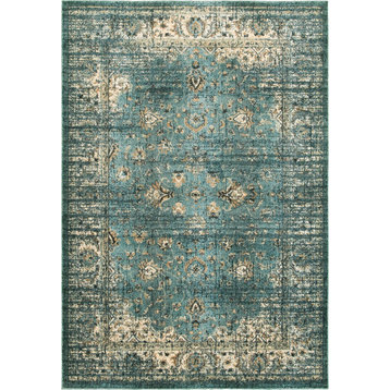 Oriental Weavers Empire 114L4 Blue/ Ivory Area Rug 6' 7'' X  9' 6''