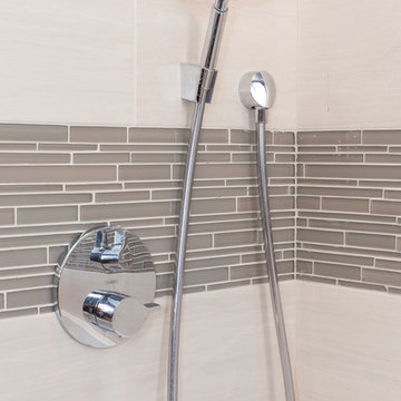 Polished Chrome Hardware and Tile Detail
