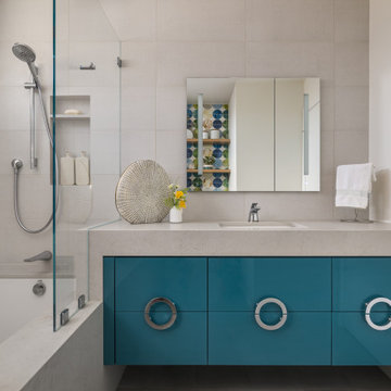 Colorful & Detail-Filled Bathroom