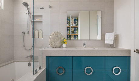 Bathroom of the Week: Fresh Style and Color in 70 Square Feet
