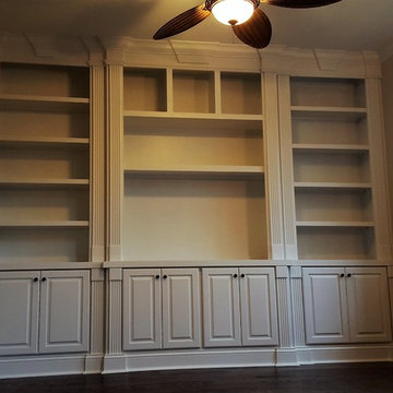 Wall of Media and Display Cabinets