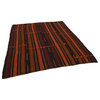 Rug N Carpet - Handmade Oriental 5' 11'' x 6' 11'' Rustic Wool Kilim Rug