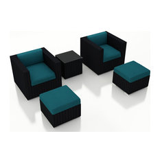 Urbana 5 Piece Club Chair Set, Spectrum Peacock