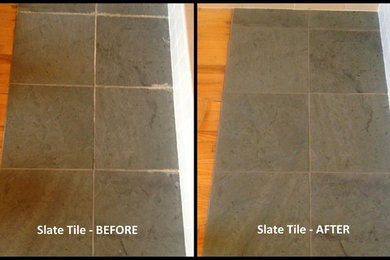 Slate floor tiles - refinished