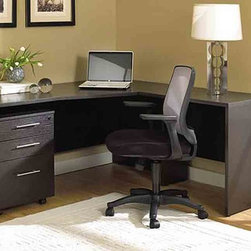 100 Series Desk and Mobile Pedestal Office Set - Desks And Hutches