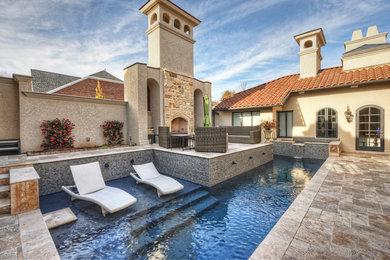 Inspiration for a mediterranean pool in Charlotte.