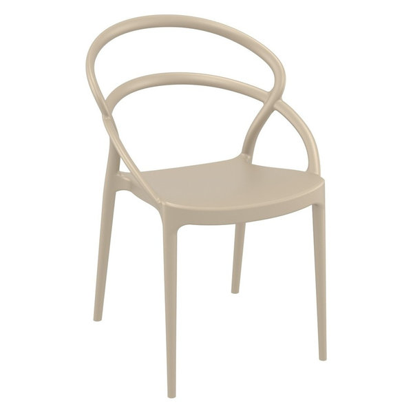 Compamia Pia Set of 2 Dining Chair, Taupe