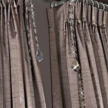 drapery w/crystals