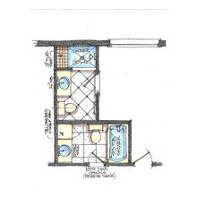 Bathroom - alternate space plan