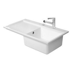 Duravit Anthracite Matt Kitchen Sink Flush Mounted Kiora 50 - Kitchen Sinks