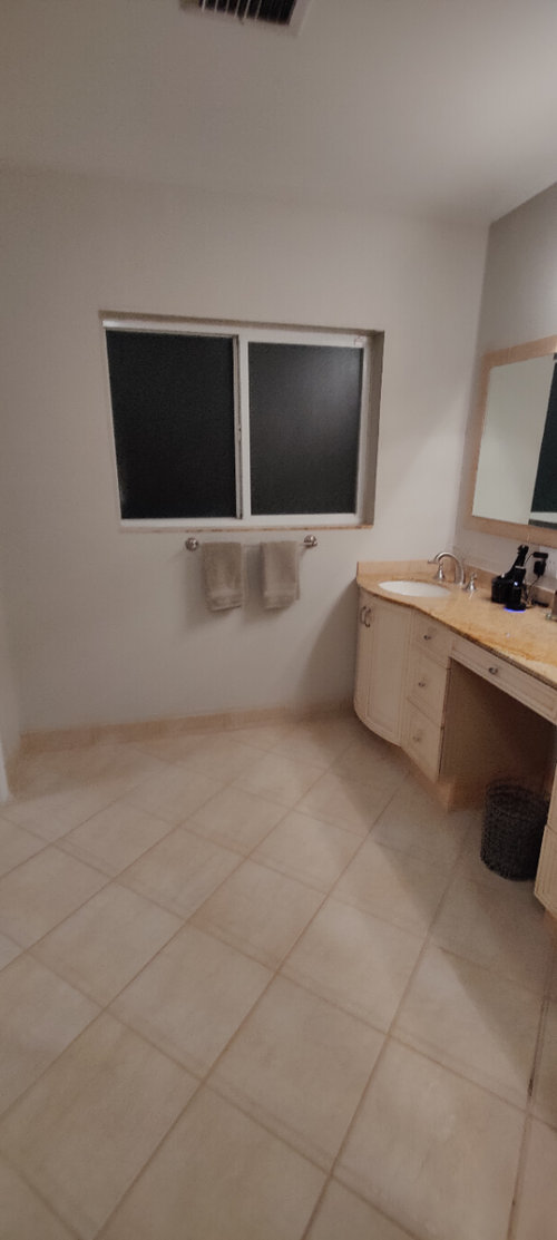 Looking for good color to go with existing bath tile and counter