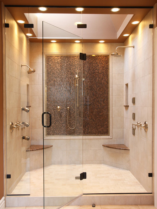 Corner Shower Seat Ideas, Pictures, Remodel and Decor