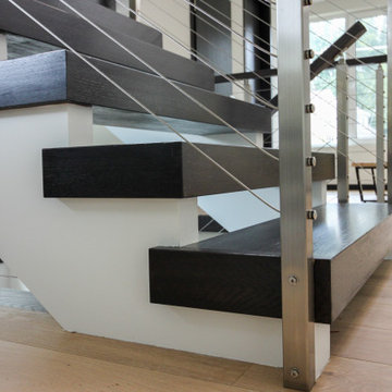 Project #70 | Open-Riser Staircase with Cable Railing