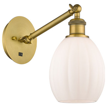 Innovations 317-1W-BB-G81-LED 1-Light Sconce, Brushed Brass