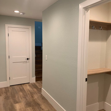 NEW WALL PLACEMENT-Hallway reconfigured w/new bath entry