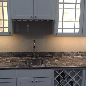 Travina Glass counter top by Marble Works