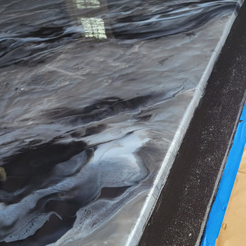 Metallic Epoxy Garage