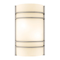 Access Lighting 20416 Artemis 7-1/2"W Two Light Wall Washer - Brushed Steel /