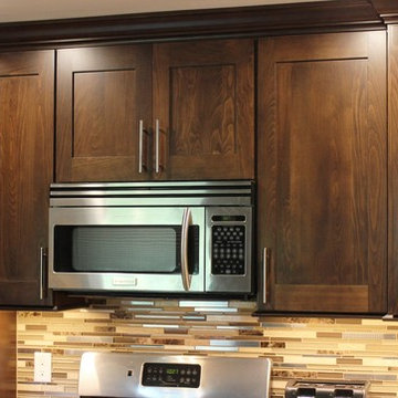 Port Byron, IL- Transitional Kitchen With Rich Dark Cabinets and Quartz Counters