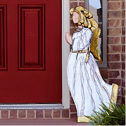 Angelic Yard Art - Facing Left - New - Outdoor Holiday Decorations