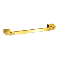 Secret Bath - Cecilia Luxury Gold Swarovski Crystals Towel Bar, Limited Edition, 23.6" - Towel Bars
