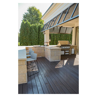Modern Coastal Outdoor Living Addition - Beach Style - Deck ...