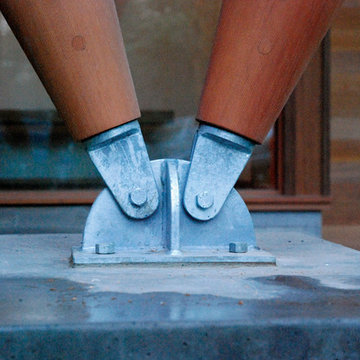 Ridge House | Post Base Detail