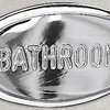 Classic Chrome Bathroom Sign