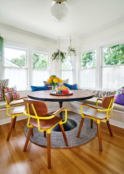 Eclectic Dining Room by C Change Design
