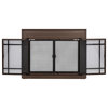 Pleasant Hearth Easton Collection Fireplace Glass Door, Burnished Bronze, Medium