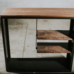 Industrial Black Walnut Console - Products