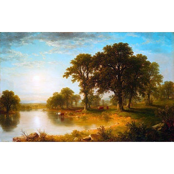 Asher Brown Durand Summer Afternoon, 18"x27" Wall Decal Print