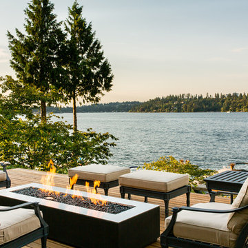 Beach Style Waterfront Estate, Mercer Island