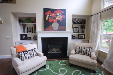 Inspiration for a modern family room remodel in Salt Lake City