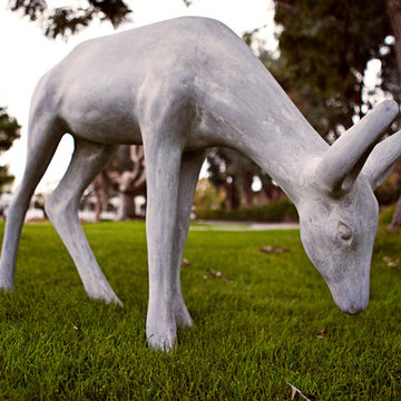 Feeding Deer Statue