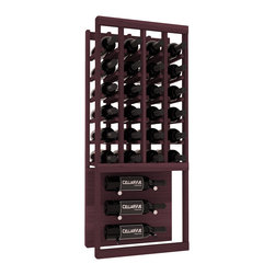 Wine Racks America - CellarVue Redwood Showcase Wine Rack, Unstained, Burgundy Sta - Wine Racks