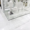 Coffee Table Cocktail HOWARD ELLIOTT CLARETTE Crystal Clear Acrylic