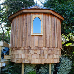 Treehouse with turrets, mezzanines and outside decks - Garden Playhouses