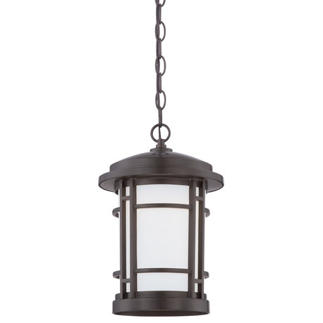 Barrister 9" LED Hanging Lantern, Burnished Bronze