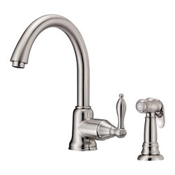 Danze Fairmont&trade; Single Handle Kitchen Faucet with Spray - Kitchen Faucets