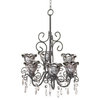 Midnight Blooms Candle Chandelier