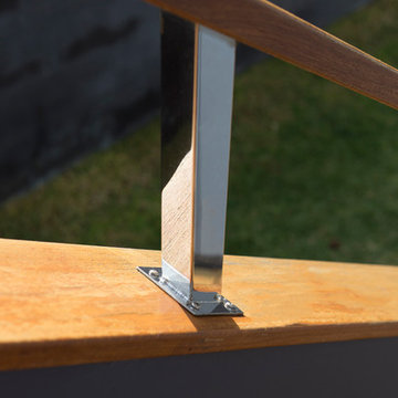 Custom made handrail posts