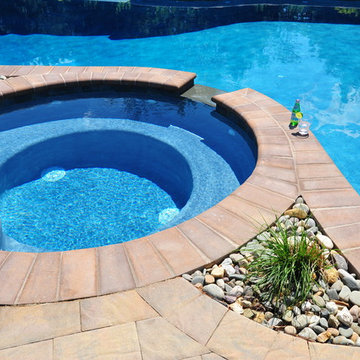 Freeform Pool & Covered Porch