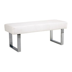 50 Most Por White Bedroom Benches For 2018 Houzz Armen Living Amanda Bench White Upholstered Benches